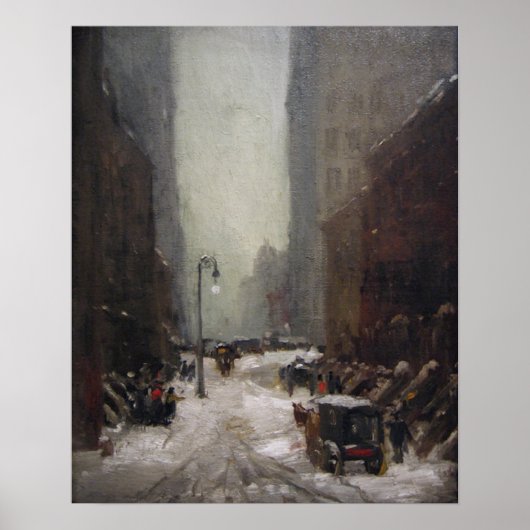 Schnee in New York Poster (Vorne)
