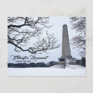 Schnee in Phoenix Park, Dublin, Irland Postkarte