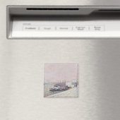 Schnee in Rouen Magnet (In Situ (Geschirrspüler))