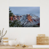 Schnee in Sedona Arizona 2812 Poster (Küche)