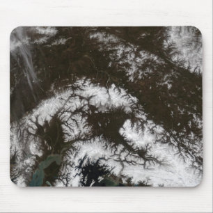 Schnee in Südmittelalaska Mousepad