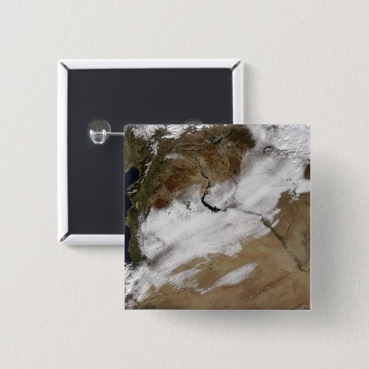 Schnee in Syrien Button (Vorne & Hinten)