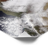 Schnee in Syrien Fotodruck (Ecke)