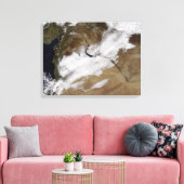 Schnee in Syrien Leinwanddruck (Insitu (Wohnzimmer))