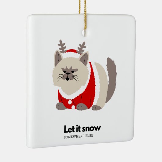 Schnee irgendwo anders keramikornament (Rechts)