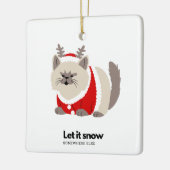 Schnee irgendwo anders keramikornament (Links)