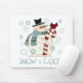Schnee ist Cool Urlaub Tshirts und Geschenke Mousepad (Mit Mouse)