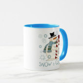 Schnee ist Cool Urlaub Tshirts und Geschenke Tasse (VorderseiteRechts)