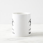 "Schnee ist mein Büro" Kaffeetasse (Mittel)