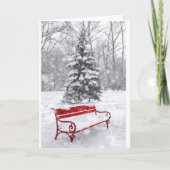 SCHNEE IST SO SCHÖN HOFFNUNG, DASS IHRE CHRISTMAS KARTE (Vorderseite)