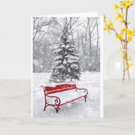 SCHNEE IST SO SCHÖN HOFFNUNG, DASS IHRE CHRISTMAS KARTE (Gelbe Blume)