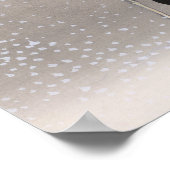 Schnee Japanischer Holzblock Druck Poster (Ecke)