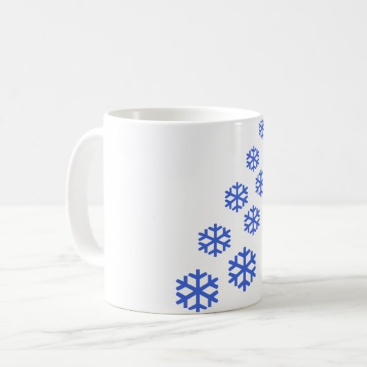 Schnee Kaffeetasse (Vorderseite Links)