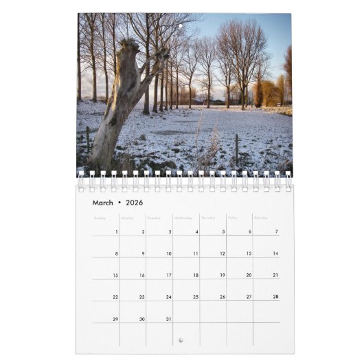 Schnee Kalender (Mär 2026)