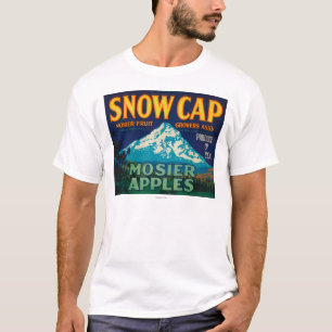 Schnee-Kappen-Apple-Kiste LabelMosier ODER T-Shirt