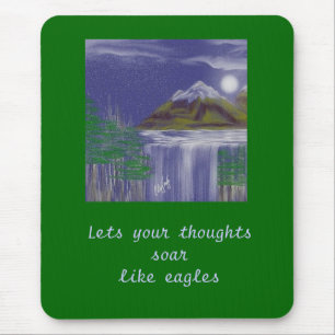Schnee-Kappen-Nacht Mousepad