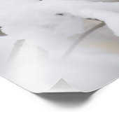 Schnee-Kardinal Fotodruck (Ecke)