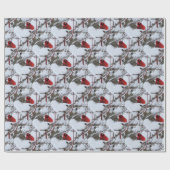 Schnee-Kardinal Geschenkpapier (Flach)