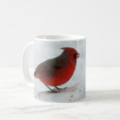 Schnee-Kardinals-Tasse Kaffeetasse (Vorderseite Links)