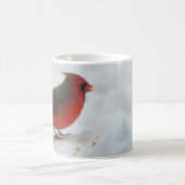 Schnee-Kardinals-Tasse Kaffeetasse (Mittel)