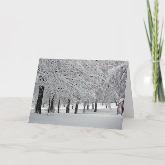 Schnee Karte (Vorderseite)