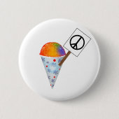 Schnee-Kegel Button (Vorderseite)