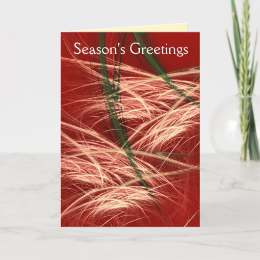 SCHNEE-KEGEL FEIERTAGSKARTE (Vorderseite)