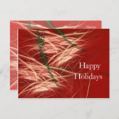 SCHNEE-KEGEL FEIERTAGSPOSTKARTE (Vorne/Hinten)