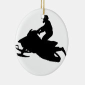 Schnee Keramikornament (Rechts)