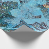 Schnee-Königin auf Dulac die Nacht eines Winters Geschenkpapier (Ecke)