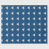 Schnee-Königin-Ballerina Geschenkpapier (Flach)