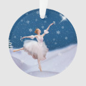 Schnee-Königin-Ballerina kundengerecht Ornament (Vorderseite)
