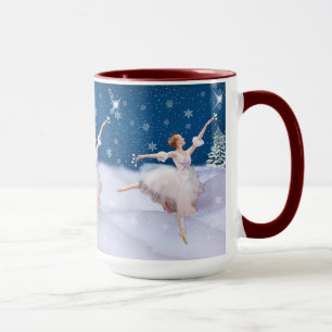 Schnee-Königin-Ballerina, Stern, Schneeflocken, Tasse