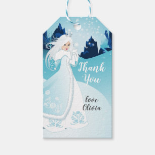 Schnee-Königin danken Ihnen Geschenkanhänger
