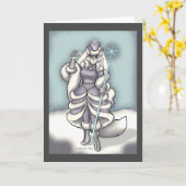 Schnee-Königin-Gruß-Karte Karte (Gelbe Blume)