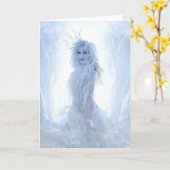 Schnee-Königin Karte (Gelbe Blume)