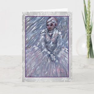 Schnee-Königin-Kunst-Karte Feiertagskarte