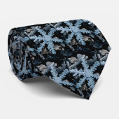 Schnee-Kristall 2 Krawatte (Gerollt)