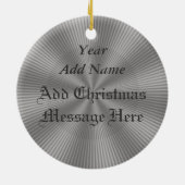 Schnee-Kugel-Freund-für immer Weihnachtsverzierung Keramik Ornament (Hinten)