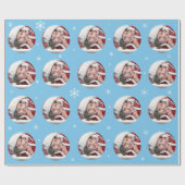 Schnee-Kugel-kundenspezifische Geschenkpapier (Flach)