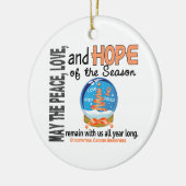 Schnee-Kugel-Verzierung des Endometrial Keramikornament (Links)