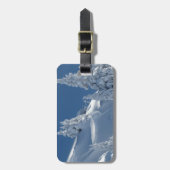 Schnee-Landschaft Gepäckanhänger (Vorderseite vertikal)