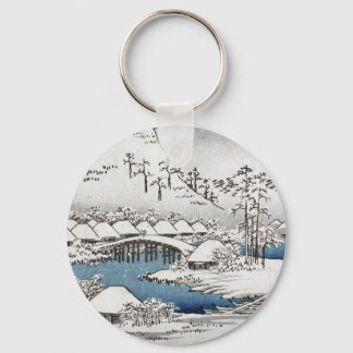 Schnee-Landschaft Keychain Schlüsselanhänger