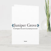 Schnee-Landschaftskarte 2 Feiertagskarte (Rückseite)