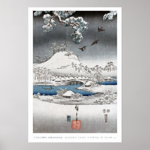 Schnee-Landschaftsplakat 2 Poster