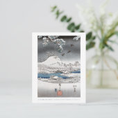 Schnee-Landschaftspostkarte Postkarte (Stehend Vorderseite)