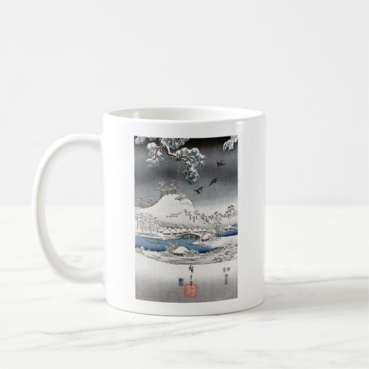 Schnee-LandschaftsTassen u. -schalen Kaffeetasse (Links)