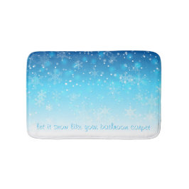 Schnee lassen badematte