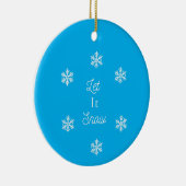 Schnee lassen keramik ornament (Rechts)