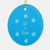 Schnee lassen keramik ornament (Links)